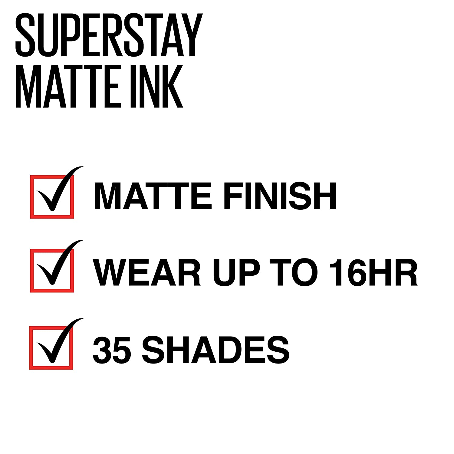 Maybelline Super Stay Matte Ink Liquid Lipstick Makeup, Long Lasting High Impact Color, Up to 16H Wear, Exhilarator, Ruby Red, 1 Count - Image 7